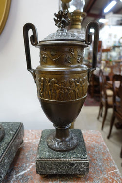 French Cold Painted Spelter And Bronze Set | Antique & Vintage | Moonee Ponds Antiques | Australia Wide Delivery