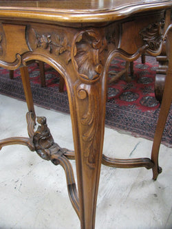 Beautifully Carved French Walnut Table | Antique & Vintage | Moonee Ponds Antiques | Australia Wide Delivery