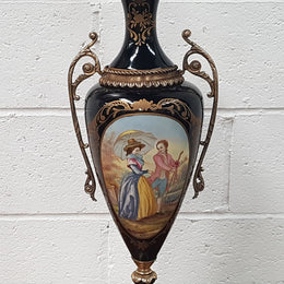 Vintage Sevres Style Hand Painted Vase