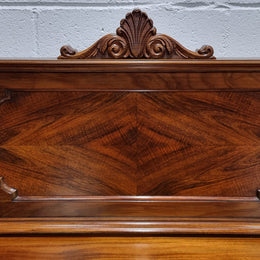 Fabulous Antique two door Blackwood and Fiddleback sideboard with lovely presence and also plenty of room for storage. In original detailed condition.