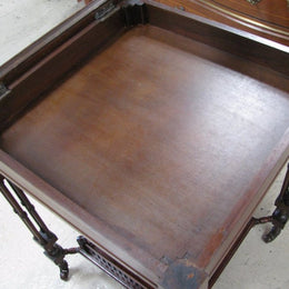 Mahogany Glass Top Display Cabinet