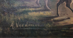 Antique Signed & Framed Oil On Canvas of "Country Scene" | Antique & Vintage | Moonee Ponds Antiques | Australia Wide Delivery
