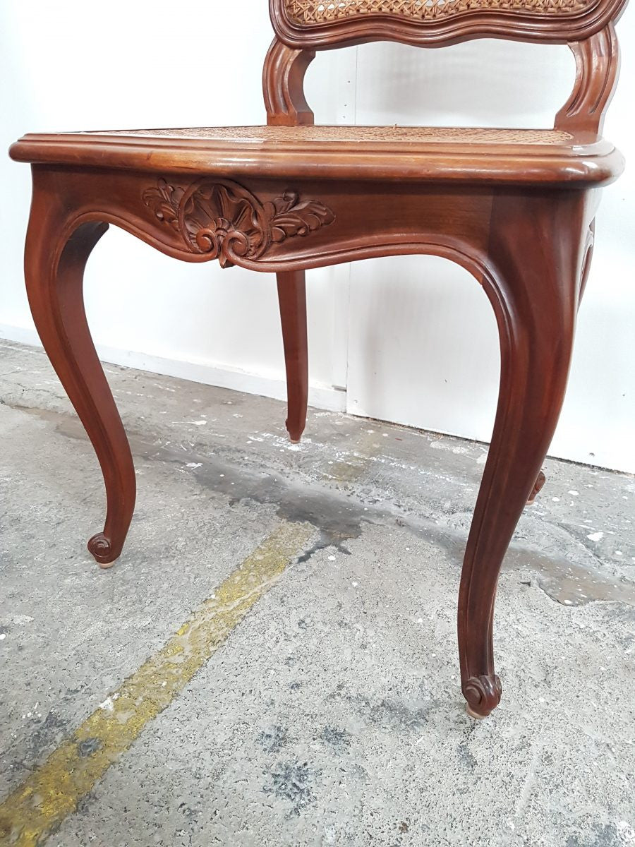 Set Of Six French Cane Chairs