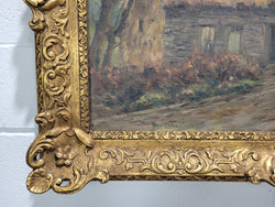 Stunning Signed French Oil On Canvas Impressionist Painting | Antique & Vintage | Moonee Ponds Antiques | Australia Wide Delivery