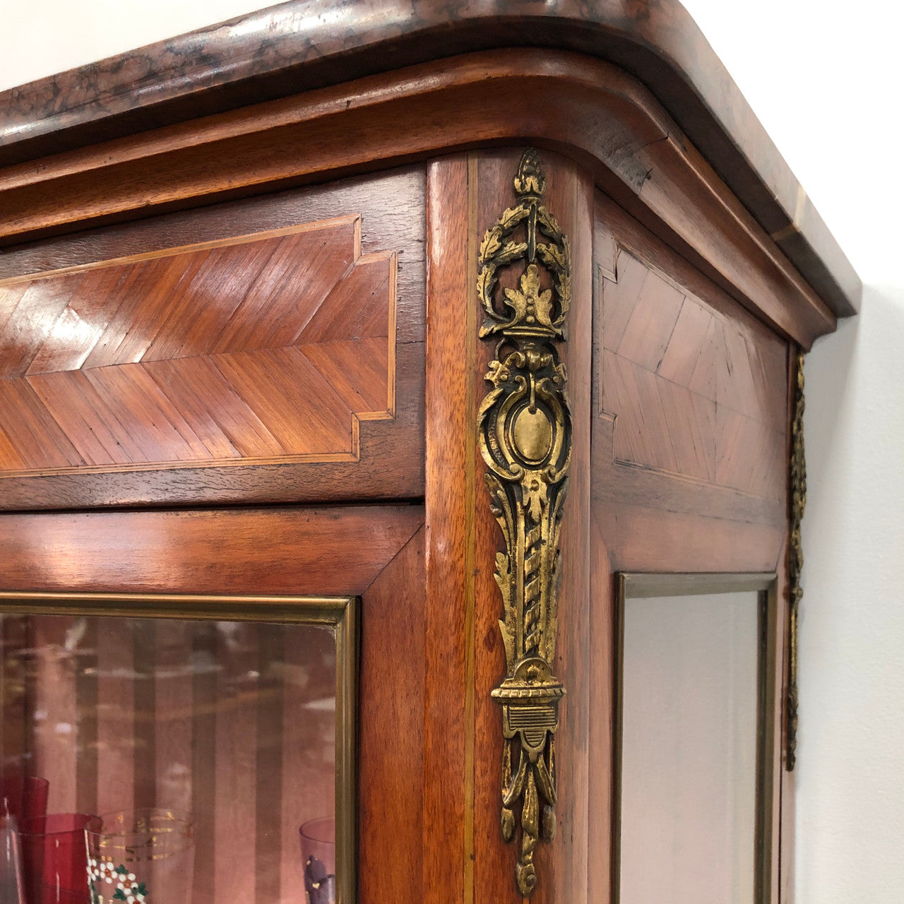 Beautiful French Transitional Vitrine