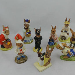 Collection Of Royal Doulton Bunnykins Figurines In Mint Condition