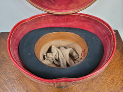 Black Silk Top Hat Manufactured by The Buzolich Family, Melbourne Between 1910 – 1927 (Now City Hatters Flinders Street) | Antique & Vintage | Moonee Ponds Antiques | Australia Wide Delivery