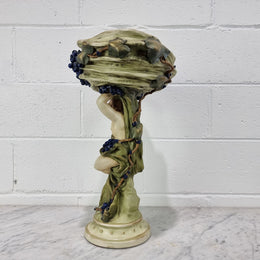 Large Antique 19th century cherub amphora comport/ table centerpiece. In very good original condition.