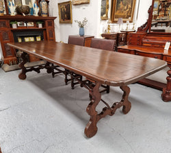 French Fruitwood Spanish Style 3 Meter Dining Table | Antique & Vintage | Moonee Ponds Antiques | Australia Wide Delivery