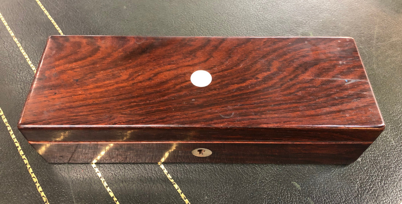 Antique Rosewood Inlaid Mother Of Pearl Box | Antique & Vintage | Moonee Ponds Antiques | Australia Wide Delivery