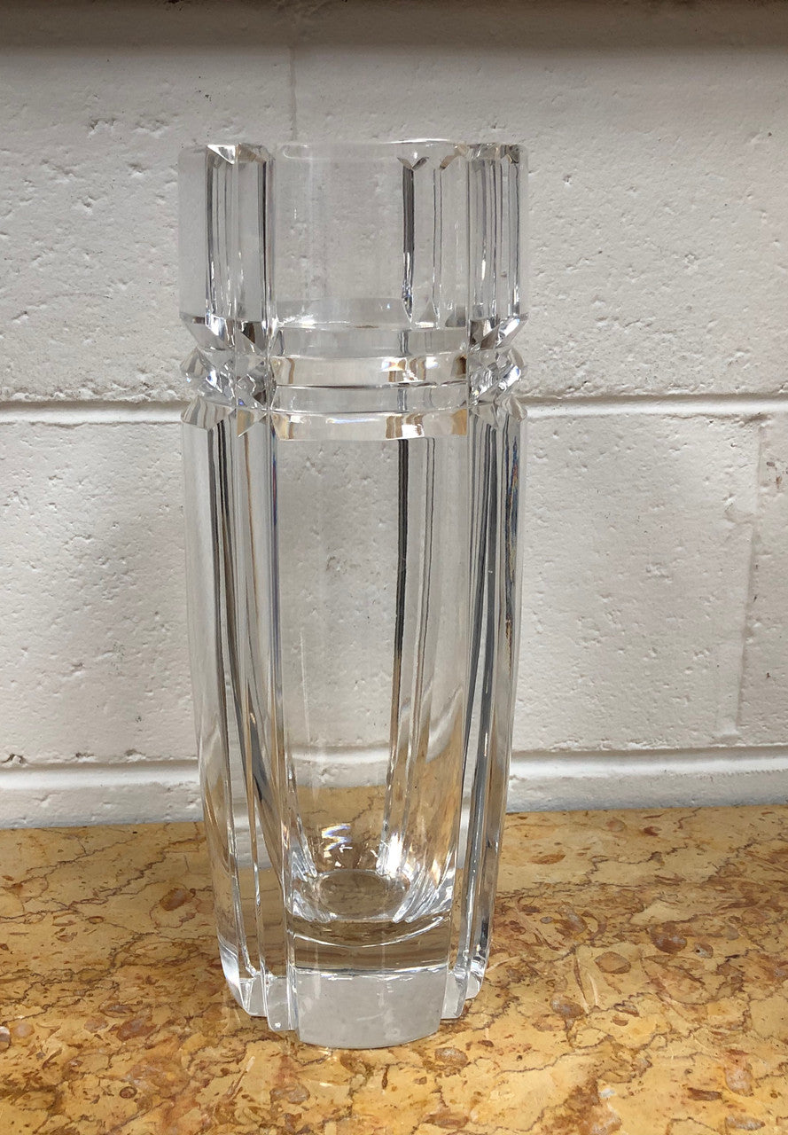 Swedish Orrefors Signed Tall Vase | Antique & Vintage | Moonee Ponds Antiques | Australia Wide Delivery