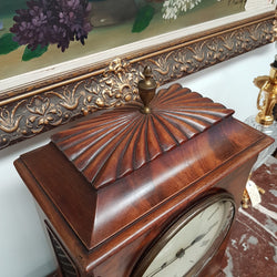 Georgian Flame Mahogany Bracket Clock | Antique & Vintage | Moonee Ponds Antiques | Australia Wide Delivery