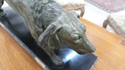 French Spelter Dog Statue | Antique & Vintage | Moonee Ponds Antiques | Australia Wide Delivery