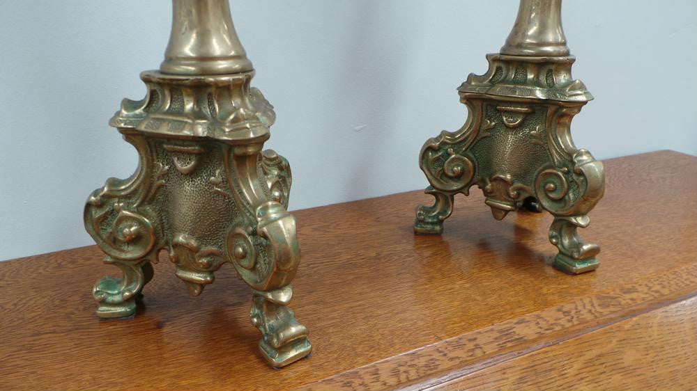Pair of Brass Candlesticks | Antique & Vintage | Moonee Ponds Antiques | Australia Wide Delivery