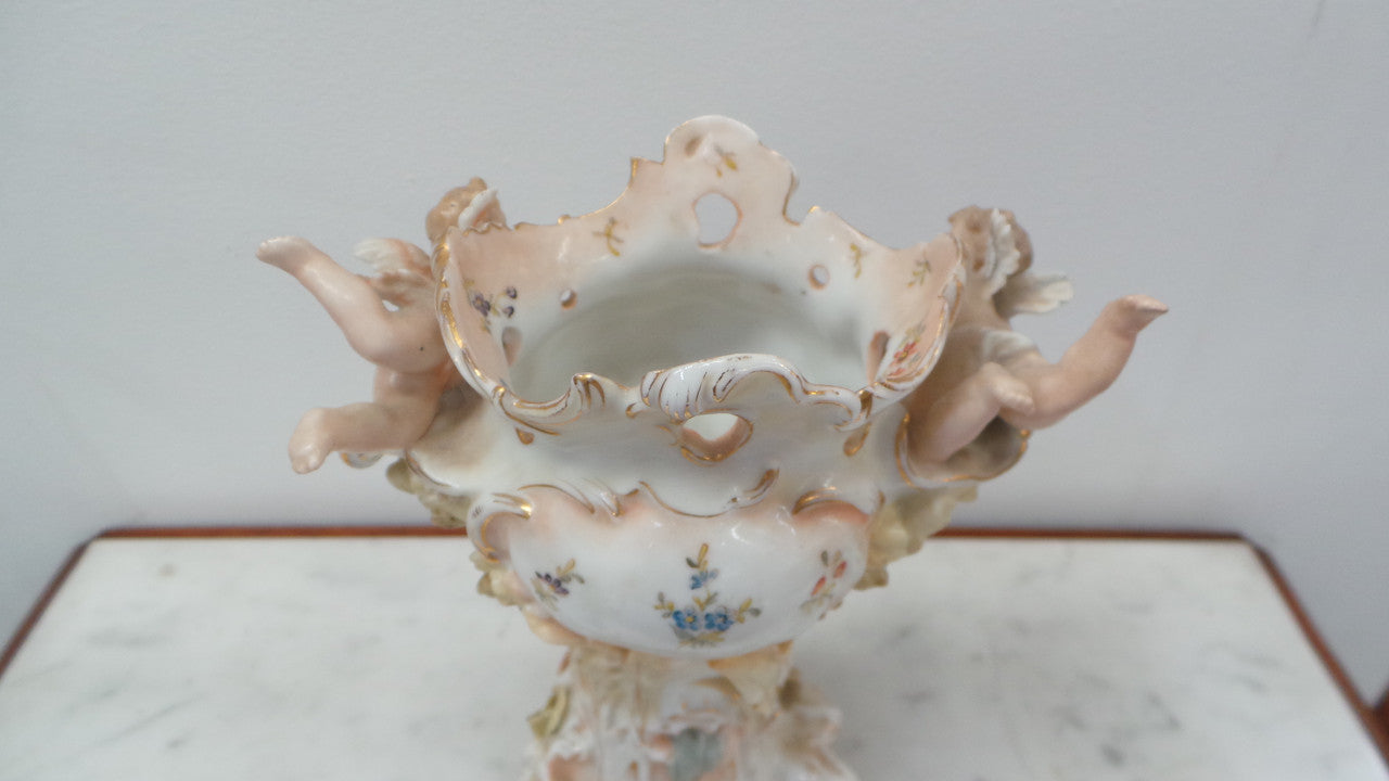 Stunning Sitzendorf Cherub Vase | Antique & Vintage | Moonee Ponds Antiques | Australia Wide Delivery