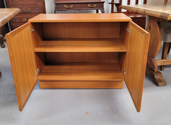 Lovely Vintage Teak two door cabinet ideal for a television cabinet in good original condition.