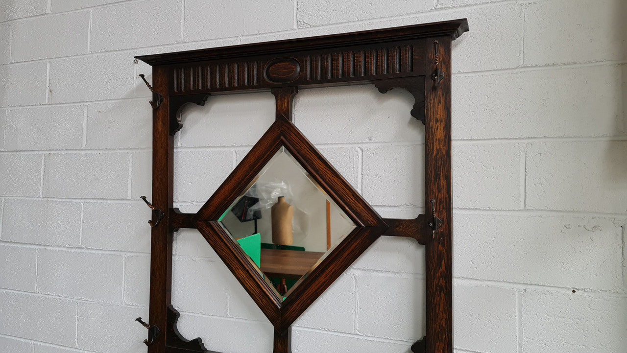 Beautiful Oak Antique Jacobean Hall Stand | Antique & Vintage | Moonee Ponds Antiques | Australia Wide Delivery
