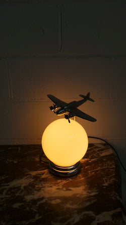 Rare Art Deco Aeroplane Lamp | Antique & Vintage | Moonee Ponds Antiques | Australia Wide Delivery