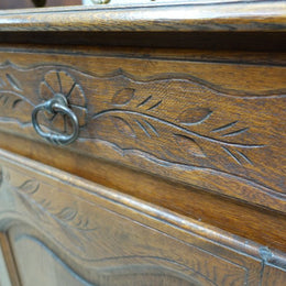 French Provincial Oak Small Buffet