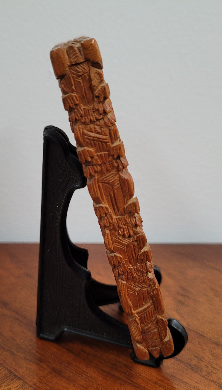 Antique 19th Century Intricately Hand Carved Sandalwood Card Case | Antique & Vintage | Moonee Ponds Antiques | Australia Wide Delivery