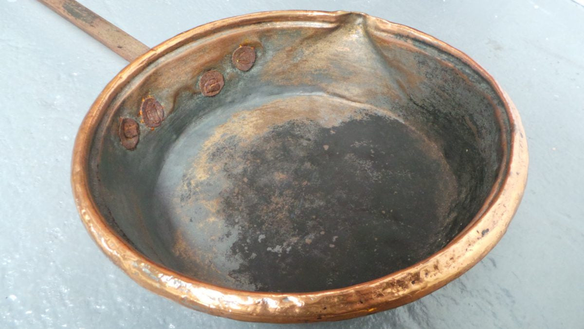 Antique French Copper Saucepan