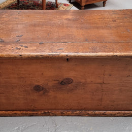 Late Victorian Pine Blanket Box Trunk