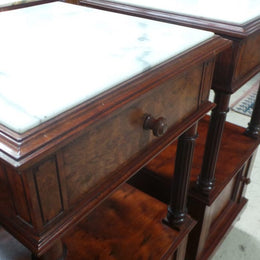 Pair of High End Mahogany Bedside Cabinets