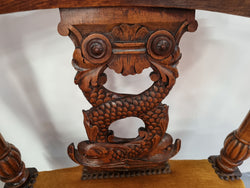 Beautifully Carved French Walnut Corner Chair With Upholstered Seat | Antique & Vintage | Moonee Ponds Antiques | Australia Wide Delivery