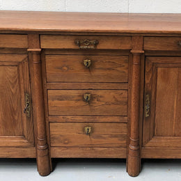 Early 19th Century Empire Oak Sideboard