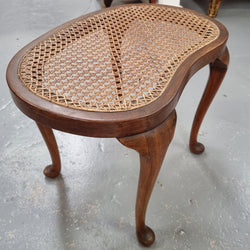 Hard to Find English Stool With Cane Top | Antique & Vintage | Moonee Ponds Antiques | Australia Wide Delivery