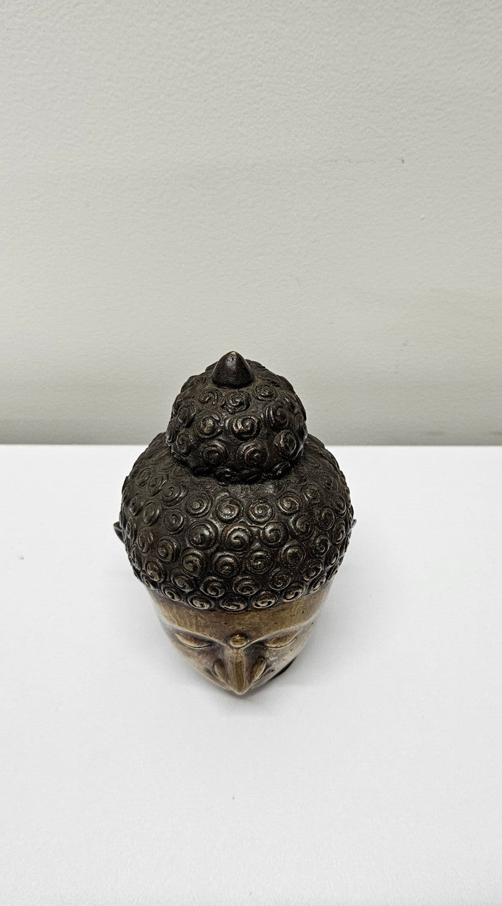 Antique Bronze Buddha Head | Antique & Vintage | Moonee Ponds Antiques | Australia Wide Delivery