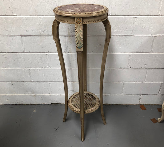 French Antique Painted Pedestal
