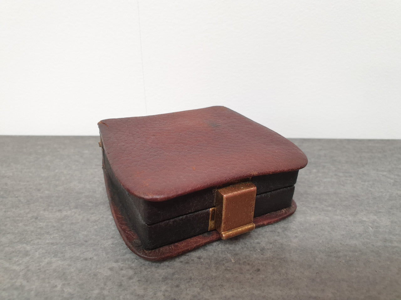 Art Deco "Emes" Travel Clock In Original Leather Case