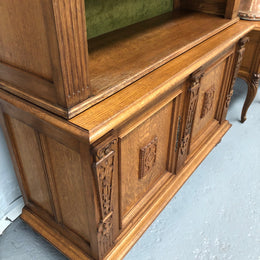 Delightful French Oak Open Shelf Bookcase