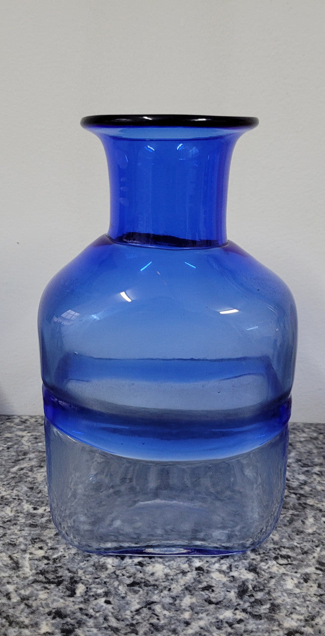 "Bertil Vallien" Kosta Boda Blue Vase