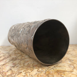 Signed Ernst Fries Textured Australian Handcrafted Metal Vase