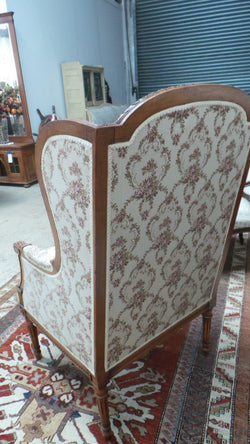 French Walnut Bergere Chair | Antique & Vintage | Moonee Ponds Antiques | Australia Wide Delivery