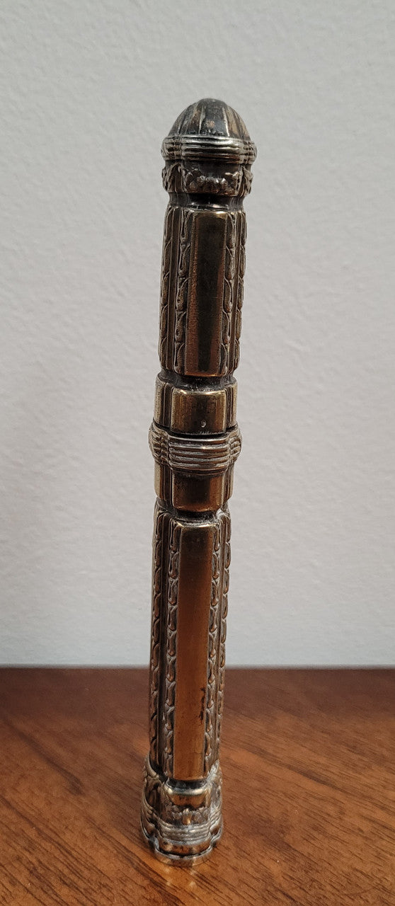 Antique “Risler & Carre Paris” Silver Wax Seal & Holder. Superb Workmanship. 75 grams.