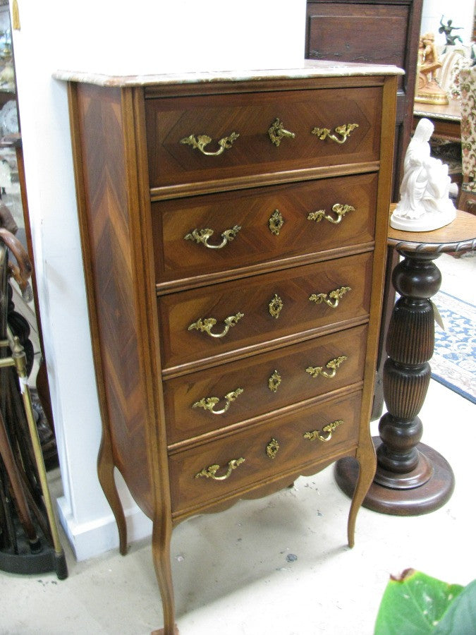 French Walnut Chest Of Drawers