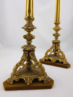 French Gilt Bronze Candlesticks Holder | Antique & Vintage | Moonee Ponds Antiques | Australia Wide Delivery