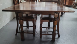 Fabulous Small Oak Extension Table & Four Dinning Chairs | Antique & Vintage | Moonee Ponds Antiques | Australia Wide Delivery
