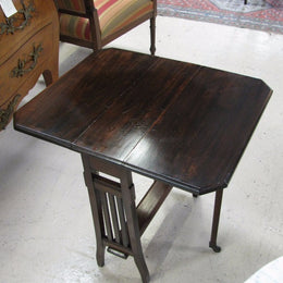 Walnut Drop Side Table