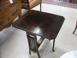 Walnut Drop Side Table | Antique & Vintage | Moonee Ponds Antiques | Australia Wide Delivery
