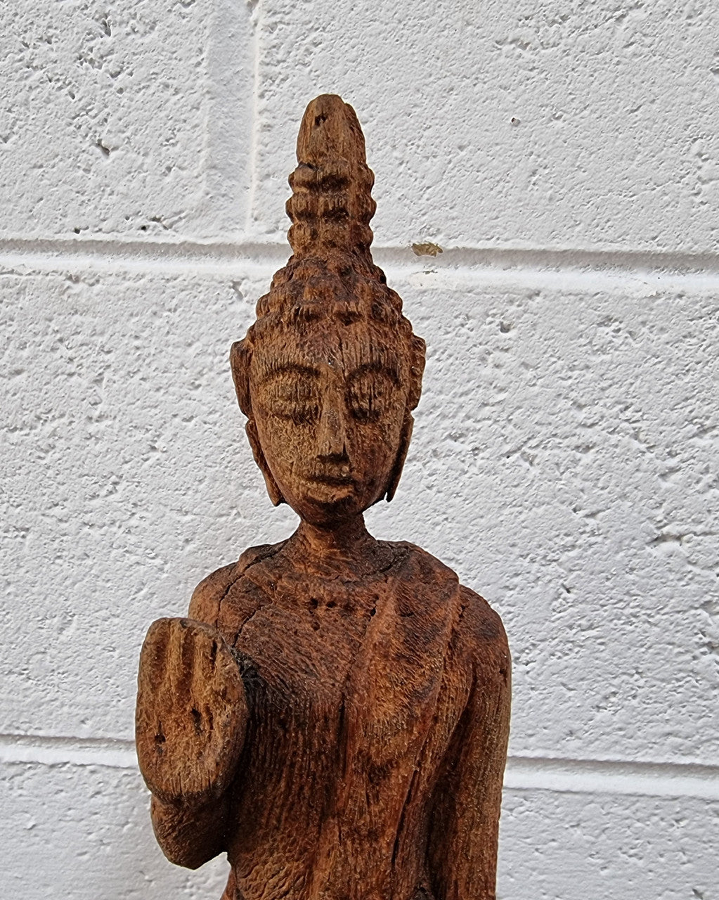 Antique Sukhothai Style Thai Carving of a Standing Buddha | Antique & Vintage | Moonee Ponds Antiques | Australia Wide