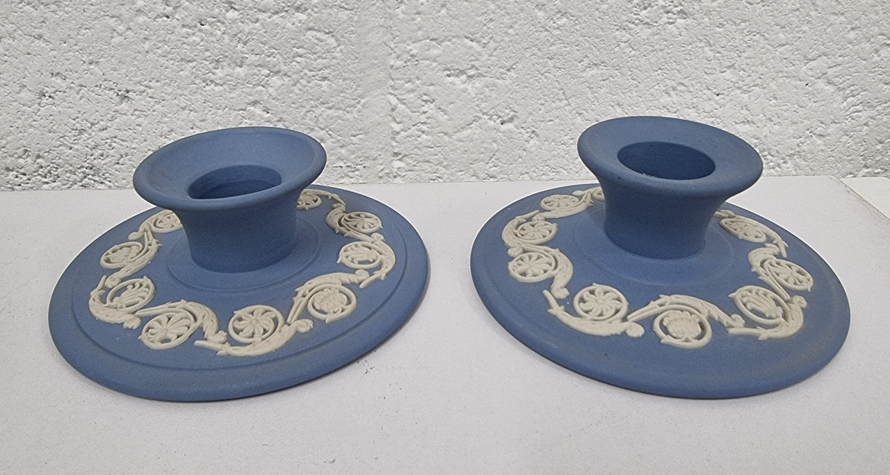 Lovely Pair of Wedgwood Candlesticks