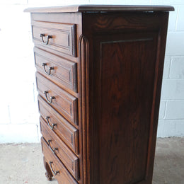 Fabulous French Oak Set Of Six Drawers