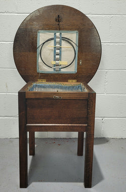 Lovely Oak Round Side Tablet - Sewing Table | Antique & Vintage | Moonee Ponds Antiques | Australia Wide Delivery
