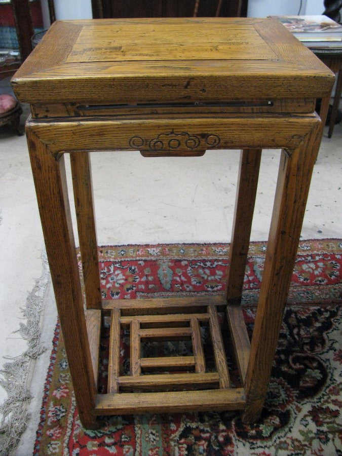 Chinese Elm Pedestal | Antique & Vintage | Moonee Ponds Antiques | Australia Wide Delivery