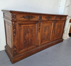 Stunning 19th Century French Oak Renaissance Style Sideboard Base | Antique & Vintage | Moonee Ponds Antiques | Australia Wide Delivery