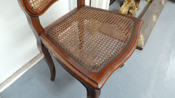 Set Of Six French Oak Chairs With Cane Seat And Back | Antique & Vintage | Moonee Ponds Antiques | Australia Wide Delivery
